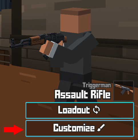 Click Customize Button