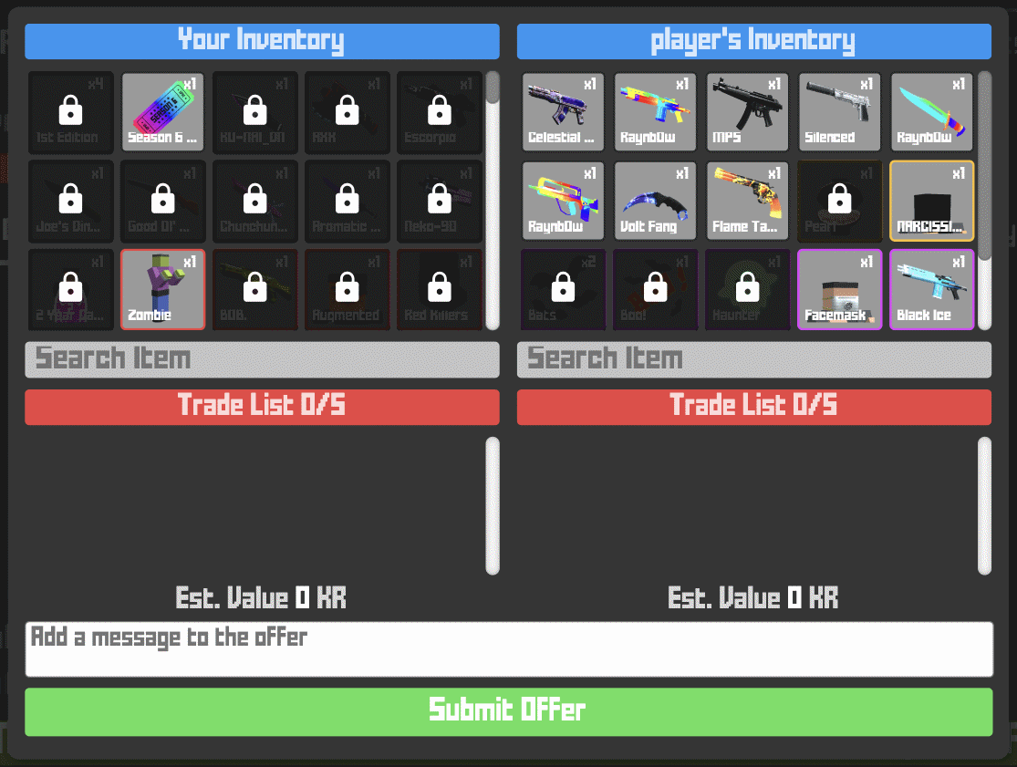 Trading Interface